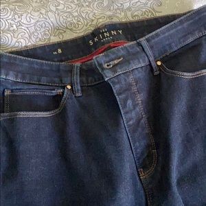 Dark denim skinny jeans